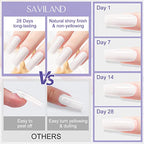 SAVILAND LED & U V Builder Nail Gel - 3.53 oz White Nail Extension for Professional Salon Gel Builder for Nails Hard Gel for DIY Nail Art Supplies Manicure Set, Gift for Women Ladies Girls