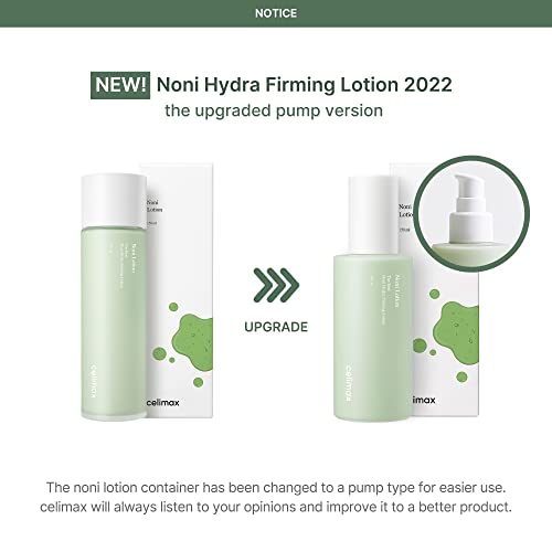 celimax Noni Hydra Firming Lotion | with Noni Extract & Hyaluronic Acid, Soothing Moisturizer for Hydrating, Face Moisturizing, For Dry & Sensitive Skin,150ml