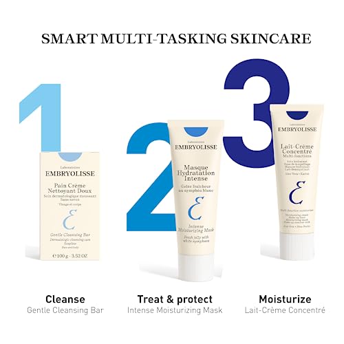 Embryolisse Intense Moisturizing Face Mask | Ultra-Hydrating Treatment with Hyaluronic Acid | Daily Skincare that Soothes, Plumps & Provides a Long-lasting Hydration, 1.7 fl.oz.