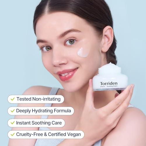 Torriden DIVE IN Hyaluronic Acid Soothing Cream 100ml (3.38 fl. oz) | Revitalizing Facial Moisturizer for Sensitive and Dry Skin | Hyaluronic Acid, Panthenol, Allantoin