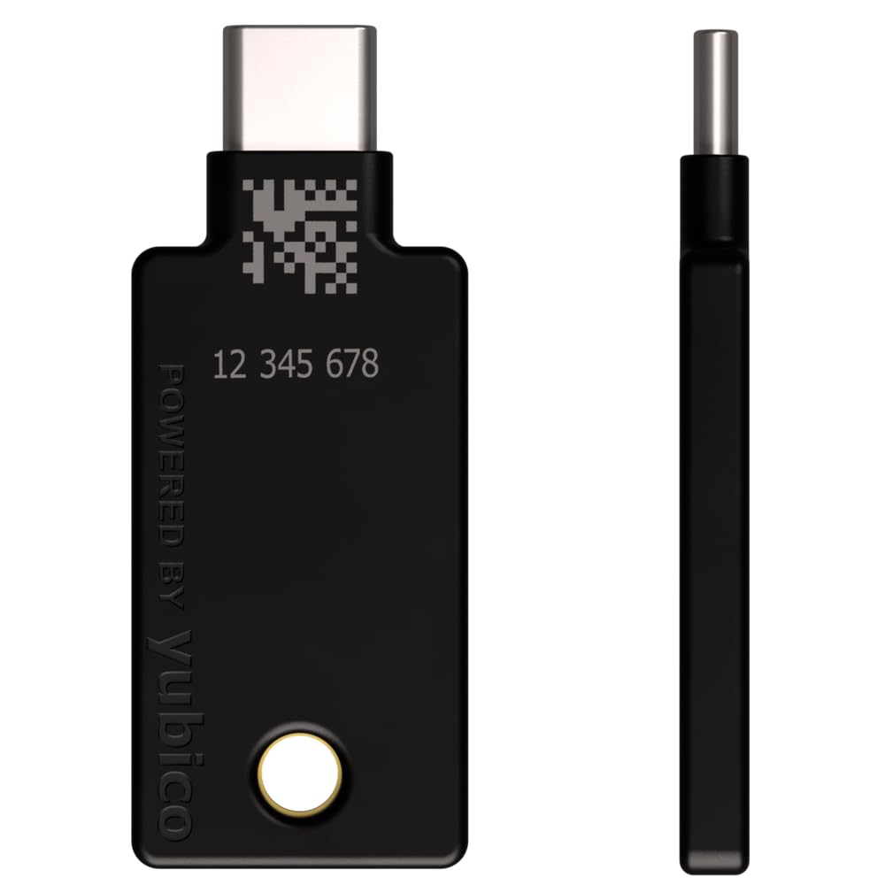 Yubico - YubiKey 5C NFC - Multi-Factor authentication (MFA) Security Key and passkey, Connect via USB-C or NFC, FIDO Certified - Protect Your Online Accounts