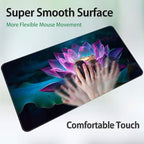 for MTG Game Playmat, for Magic TCG Rubber Play mat,Tabletop Card Playmats with Smooth Surface,Trading Card Inked Game Mat,Battle Game,Colorful Glowing Lotu