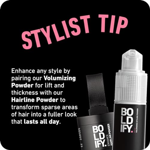 BOLDIFY Hair Texture Powder and Volumizer - Styling for Thinning Hair - Volumizing Powder for Women & Men - Travel Size