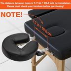Udefineit Adjustable Massage Table Face Cradle & Pillow, SPA Massage Table/Bed/Chair Headrest Platform with Face Pillow, Massage Home Mattress Top Massage Kit Head Face Rest Support & Face Cushion