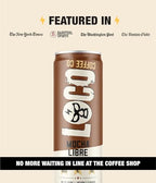 Loco Coffee Mocha Oat Milk Latte Cold Brew Coffee [Mocha] 11 Ounce Can, 12 Count | Medium Roast, 180mg Caffeine | Gluten Free and Dairy Free | Low Sugar, Low Calorie Iced Coffee