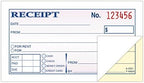 Adams Money and Rent Receipt, 2-3/4 x 5-3/8 Inches, 2-Parts, Carbonless, White/Canary, 50 Sets per Book, 3 Books (DC2501-3)