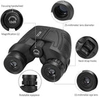 Occer 12x25 Compact Binoculars for Adults and Kids, Large Eyepiece Waterproof Binocular with Low Light Vision,High Powered Easy Focus Binoculars for Bird Watching,Outdoor Hunting,Travel,Sightseeing