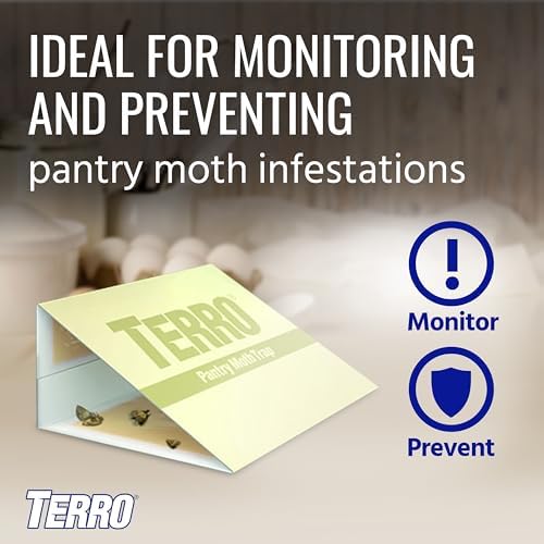 TERRO T2900 (Pack of 2) Pantry Moth Traps - Traps grain moths, flour moths, meal moths, and seed moths, (Packaging May Vary)
