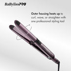 BaBylissPRO Nano Titanium Prima Ionic Hair Straightener, Curl and Straighten Hair With One Professional Tool