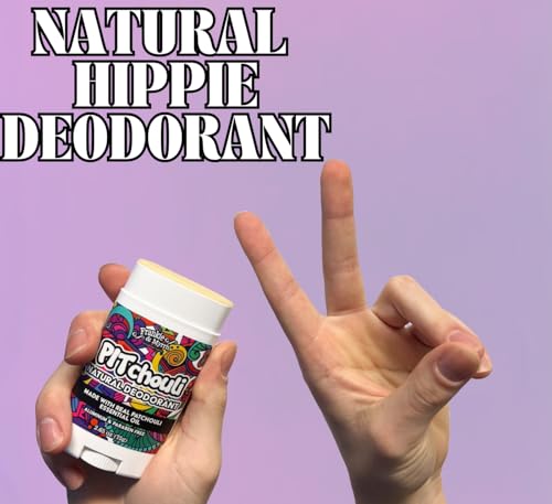 Frankie & Myrrh Natural Patchouli Deodorant for Hippie Women and Men | Real Essential Oils | Aluminum Free-Baking Soda, Coconut Oil and Shea Butter (256 oz) Paraben and Phthalate Free