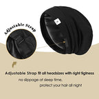 YANIBEST 2 Pcs Silk Bonnet Satin Bonnet Hair Cover Bonnet Sleep Cap - Adjustable Saty on Satin Lined Slouchy Beanie Hat for Women