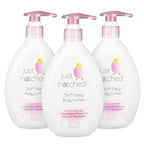 Soft Baby Body Lotion Multi-Pack - Lightweight, Soothing Moisturizer, Cozy Yummy Fragrance, Made with Essential Oils, No Yucky Stuff & Harsh Ingredients, 10.1 fl oz (3 Pack)