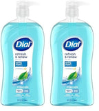 Dial Body Wash, Refresh & Renew Spring Water, 32 fl oz (Pack of 2)