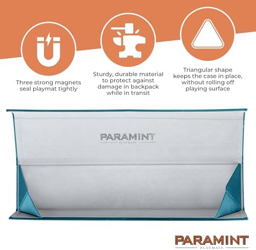 MatShield Turquoise, Durable Playmat Case - Compatible with Magic The Gathering, MTG Play Mat Tube - MTG Accessories -, Magnet Snap Closure