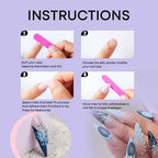 3D Flower Press on Nails 3D Curve Line False Nails French Tips Gel Glue on Long Stiletto Nails Glossy Blue French Tips Acrylic Fake Nails Pearls Stick on Nails for Coquette Women 24 Pcs