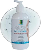 Lymphatic Drainage Shower Gel, Natural Herbal Body Wash for Healthy Lymph Flow & Body Detox, Post Manual or Tool Lymphatic Massage, Post Liposuction, BBL, Lymphedema, Lipedema, 8 Fl OZ