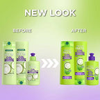 Garnier Fructis Curl Nourish Sulfate Free Moisturizing Shampoo, Conditioner + Air Dry Cream Defining Butter Set (3 Items), 1 Kit (Packaging May Vary)