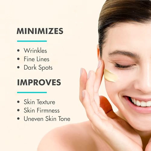 Ebanel Retinol Cream for Face with Collagen, Peptides, Niacinamide, Ceramides, Retinol Moisturizer with Vitamin C & B5, Hyaluronic Acid, Pore Minimizer Anti Aging Wrinkle Cream for Women and Men