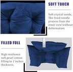 Big Hippo Wheelchair Seat Cushions, Comfortable Wheelchair Cushions for Pressure Relief, Soft Wheelchair Seat Cushions Pain Relief -17 ×17 Inches - Prussian Blue