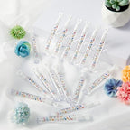 120 Count Wedding Mini Bubble for a Wedding Wands Bulk Heart Bubble Wand for Guests Send Off Party Supplies Valentine Anniversaries Celebration (Wild Flower)