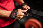 Harbinger Padded Cotton Lift Straps, Black - Soft, Supportive Neotek Wrist Pads - 21.5" Length, 1.5" Width - Reinforced Edges & Heavy-duty Stitching - Cushions Wrists for Lifting Support