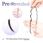 Pre-Divided Human Braiding Hair for Boho Braids Water Deep Wave Human Hair Bulk for Braiding Curly Human Hair for Boho Locs Boho Crochet Braids Human Hair Extensions (1B, 22"-160Strands)