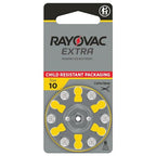 Rayovac Extra Hearing aid Batteries Size 10. Long-Lasting Mercury-Free zinc-air Hearing aid Batteries - 1.45v. (60 Batteries)