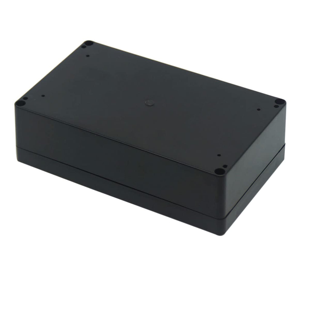 Junction Box, Zulkit Project Box IP65 Waterproof Outdoor Box ABS Plastic Electrical Boxes Electronic Enclosure Black 7.9 x 4.7 x 2.2 inch(200 x 120 x 56 mm)(Pack of 2)