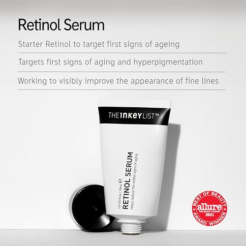 The INKEY List 1% Slow Release Retinol Serum, Targets Signs of Aging, Helps Reduce Appearance of Fine Lines and Wrinkles, For All Skin Types, 30ml, 1 fl oz
