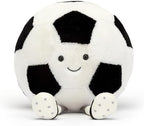 Jellycat Amuseables Soccer Ball Stuffed Toy, 12 inches - Soccer Ball Plush Gift for Sports Fans
