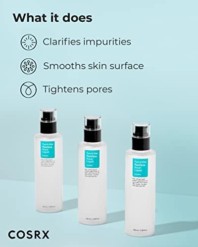 COSRX Two in One Poreless Power Liquid, 100ml / 3.38 fl.oz | Tightening Pores | Korean Skincare, Animal Testing Free, Paraben Free