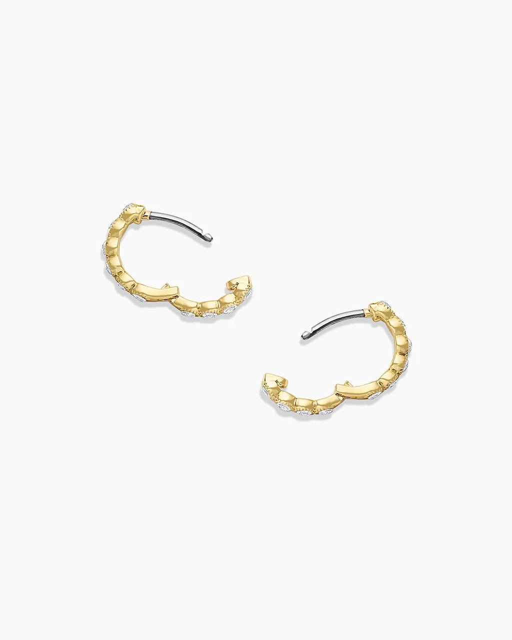 gorjana - Madison Shimmer Huggies 1/2" - 18k Gold or Silver Plated Women