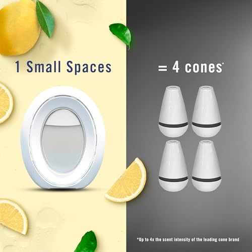 Febreze Small Spaces Air Freshener, Odor-Fighting, Plug In Alternative, Air Fresheners for Home and Bathroom and Kitchen, Closet Air Fresheners, Kitchen Odor Fighter Scent, 4 Count