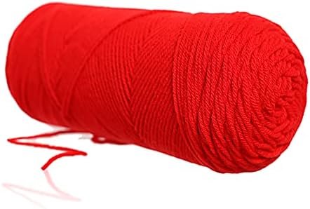 Red Heart Super Saver Hot Red E300-390 (3-Skeins - Same Dye Lot) Worsted Medium #4 Acrylic Yarn for Crocheting and Knitting with Project Bag