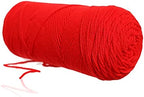 Red Heart Super Saver Hot Red E300-390 (3-Skeins - Same Dye Lot) Worsted Medium #4 Acrylic Yarn for Crocheting and Knitting with Project Bag