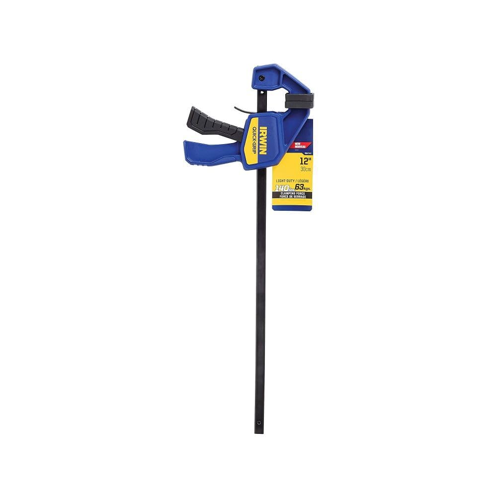 IRWIN QUICK-GRIP Bar Clamp, One-Handed, Mini, 12-Inch (1964744), Blue