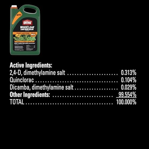 Ortho WeedClear Lawn Weed Killer Ready-to-Use, Refill, Kills Crabgrass, Dandelion and Clover, 1 gal.