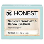 Honest Beauty Sensitive Skin Calm Renew Eye Balm, Moisturizing, Firming, Hypoallergenic, Fragrance-Free, Vegan, 0.5 oz