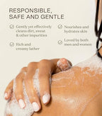 Non Toxic and Vegan Body Wash With Organic Ingredients - Moisturizing For Dry and Sensitive Skin, Natural and Organic, Paraben Free, Cruelty Free, Gluten Free, Sulfate Free (16 FL. OZ)