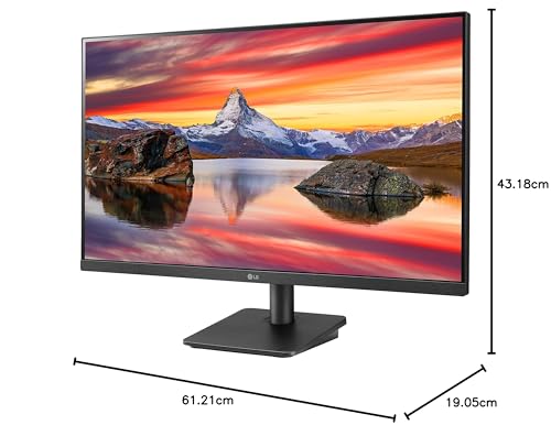 LG 27MP400-B 27 Inch Monitor Full HD (1920 x 1080) IPS Display with 3-Side Virtually Borderless Design, AMD FreeSync and OnScreen Control – Black
