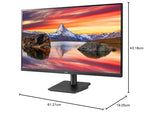 LG 27MP400-B 27 Inch Monitor Full HD (1920 x 1080) IPS Display with 3-Side Virtually Borderless Design, AMD FreeSync and OnScreen Control – Black