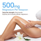 Relief Magnesium Cream Body Butter with Comfrey & Peppermint Essential Oil - Extra Strength Arnica Cream 11,000mg Pure Magnesium Lotion for Kids & Adults, Joint, Muscle Relief, Cramping & Soreness