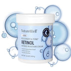 NATURE WELL Clinical Rejuvenate & Tone Retinol Intense Moisture Cream for Face, Body, & Hands, Anti-Aging, Targets Discoloration, Wrinkles, Sun Damage, Crepey, & Sagging Skin, 16 Oz