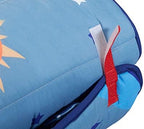 EVERYDAY KIDS Nap Mat w/Removable Pillow -Outer Space Adventures- Carry Handle with Straps Closure, Rollup Design, Soft Microfiber for Preschool, Daycare, Travel Sleeping Bag - Ages 3-6 Years