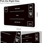 Stitched MTG Playmats for Magic The Gathering - Play Mat with Tube Case for MTG Card Game Playing (Black Zones)