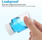 PATIKIL 20 Pcs 150ml Reagent Bottles, PET Wide Mouth Round Bottles with Screw Cap for Lab Water Reagent Liquids Solid Sample Storage Seal, Transparent