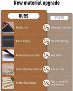 PADOOR Non Slip Stair-Treads,Rubber Backing Stair-Runners for Wooden Steps,15PCS Residue Free Carpet Stair Treads for Kids and Dogs 8"x30" Beige