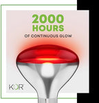 250 W att R40 Incandescent Light Bulbs (2-Pack) - Bathroom Infrared Heat Lamp for Chickens Chicks Puppies Reptiles Livestock Poultry , Sauna Red Light Therapy Bulb | 2,000 Hour Rated, E26 Base, 120V