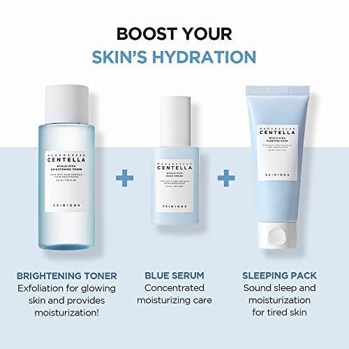 SKIN1004 Hyalu-CICA Sleeping Pack 3.38 fl.oz, 100ml Melatonin Hyaluronic Acid Centella Asiatica Extract Moist and Revitalization Multi Care Solutions