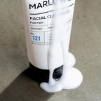 MARLOWE. No. 121 Facial Cleanser 6 oz, Daily Mens Face Wash with Natural Extracts & Antioxidants, Soothes, Purifies, Refreshes, Thick Lather, Fresh Woodsy Scent